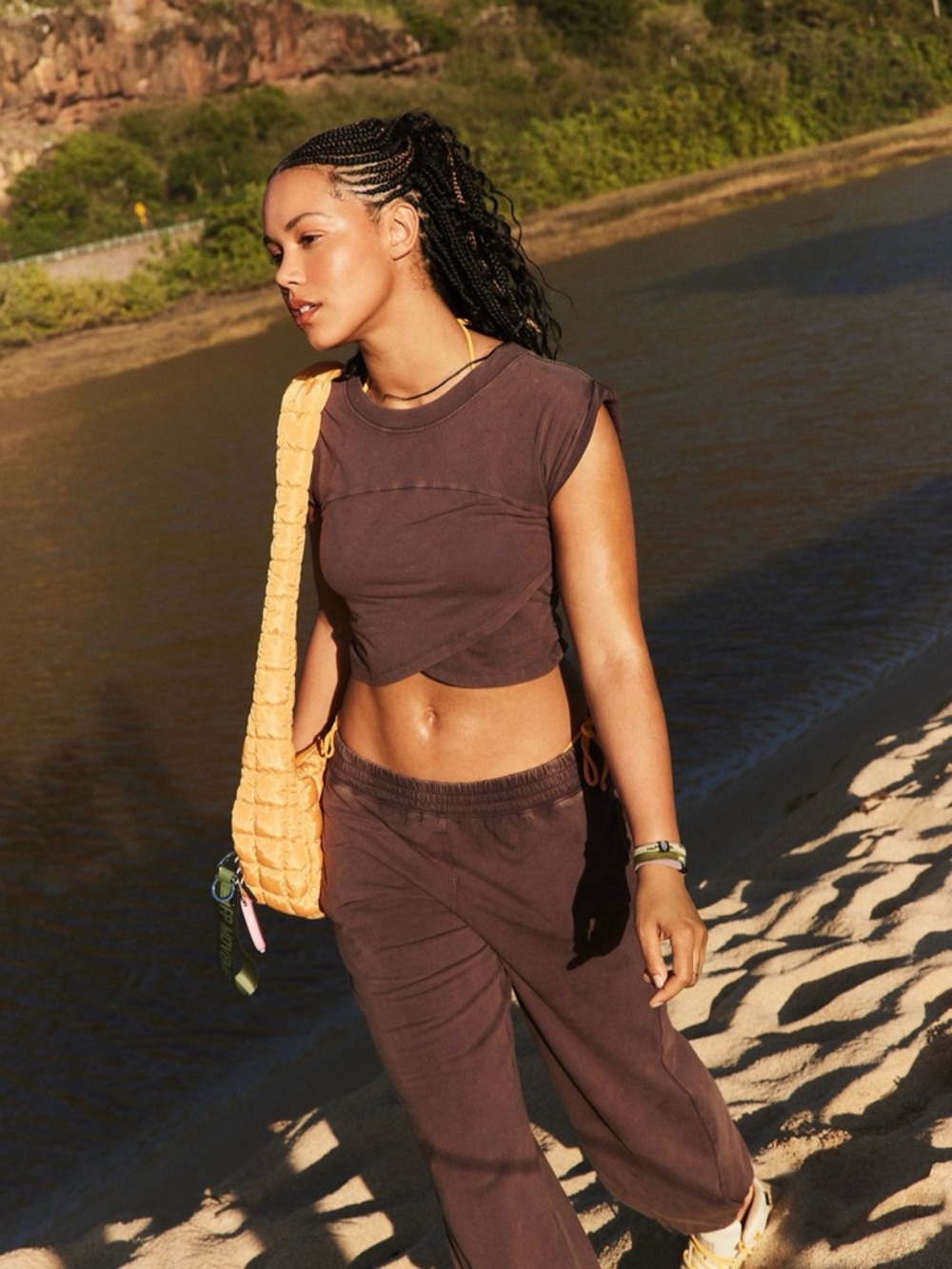 Hot Shot Crossover Set in Deep Espresso by Free People sz M